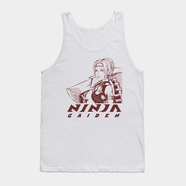 Ninja Gaiden Rachel Sketch Tank Top by dposhirts